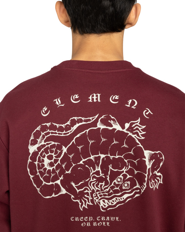 5 Aligator Cr - Sudadera para hombre Rojo ELYSF00304 Element