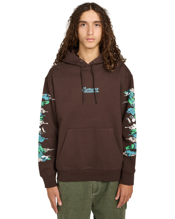 2 Rolling Dead Po - Kapuzenpulli für Männer Braun ELYSF00306 Element