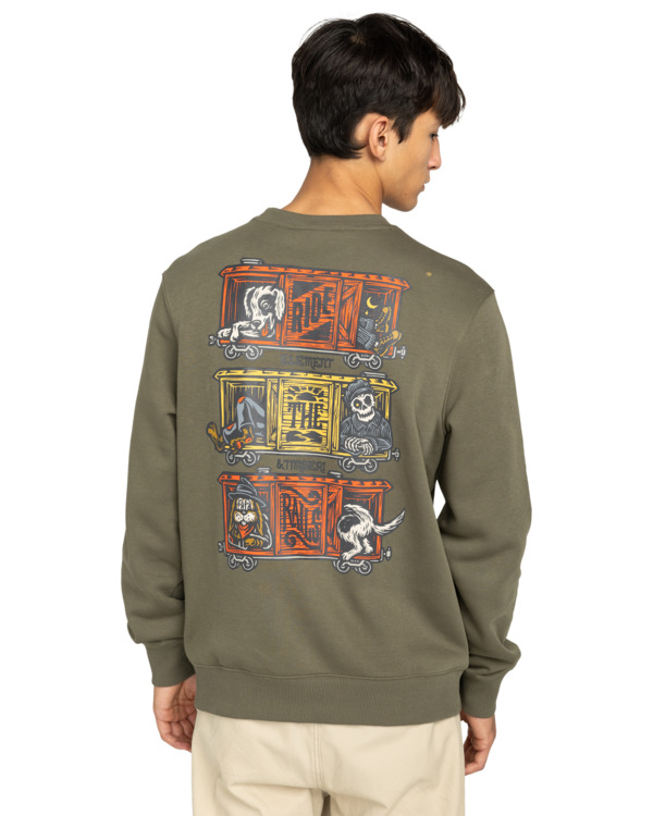 5 Timber Boxcar Cr - Sudadera para hombre Verde ELYSF00312 Element