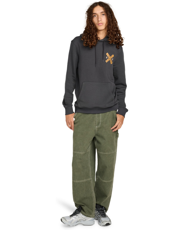 4 Timber Signs Po - Sudadera con capucha para hombre Negro ELYSF00313 Element