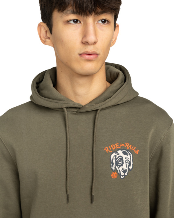 4 Timber Hobos Po - Sudadera con capucha para hombre Verde ELYSF00314 Element