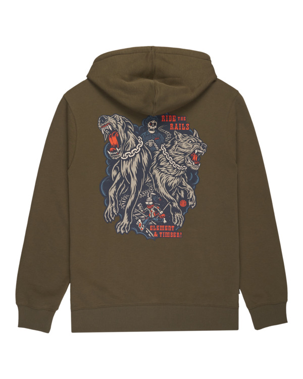 1 Timber Guard Dogs Po - Sweatshirt com capuz para Homem Verde ELYSF00315 Element