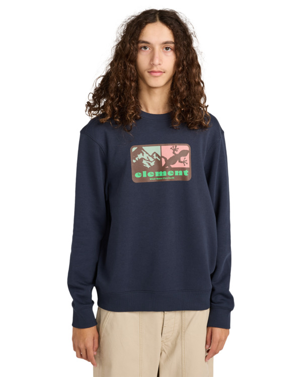 2 Memory Cr - Felpa da Uomo Blue ELYSF00318 Element