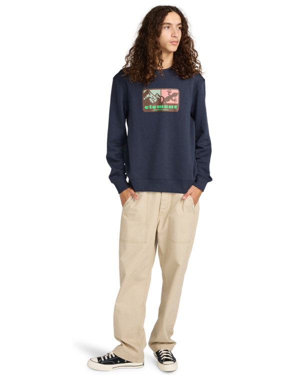 5 Memory Cr - Felpa da Uomo Blue ELYSF00318 Element