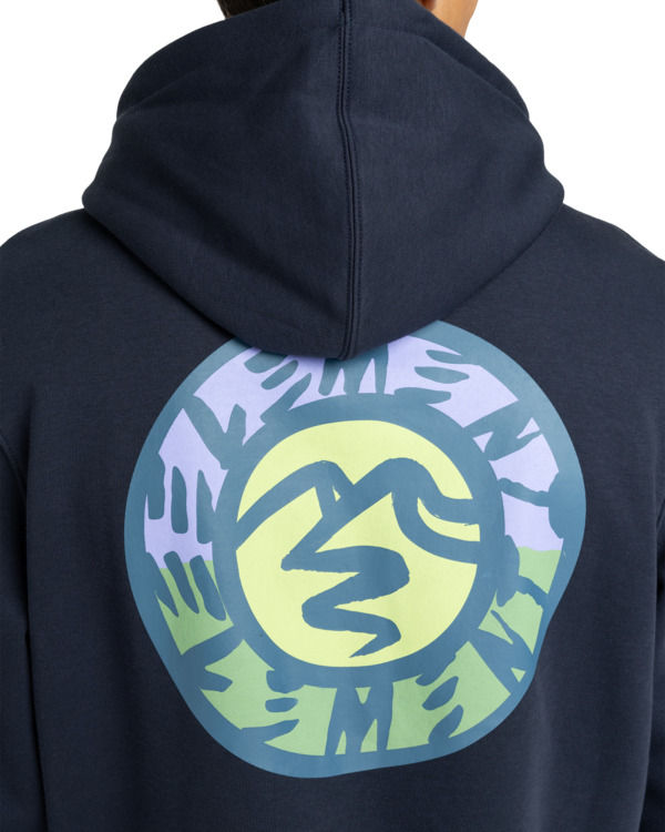 5 Path Ahead Po - Felpa con cappuccio da Uomo Blue ELYSF00323 Element