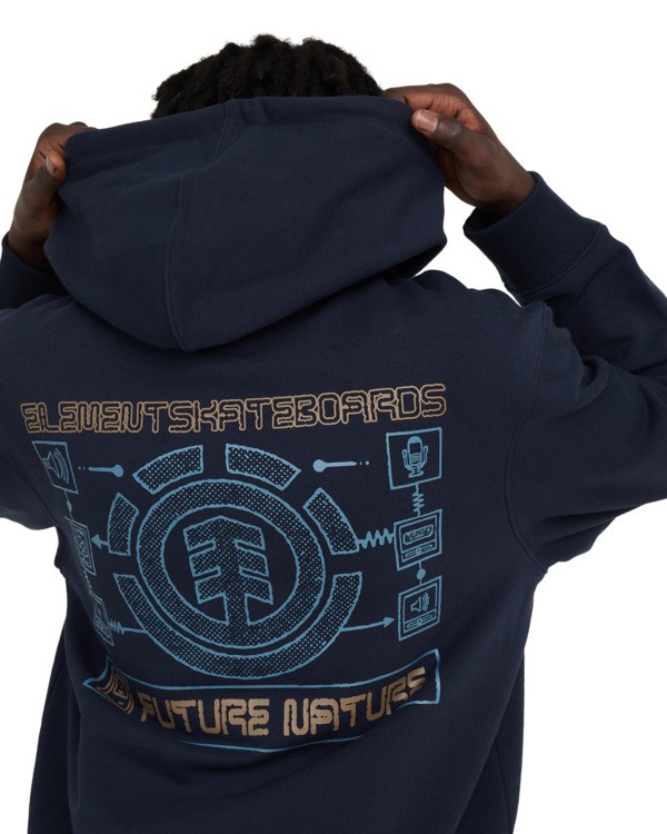 7 Inner Workings - Sudadera con capucha para hombre Azul ELYSF00329 Element