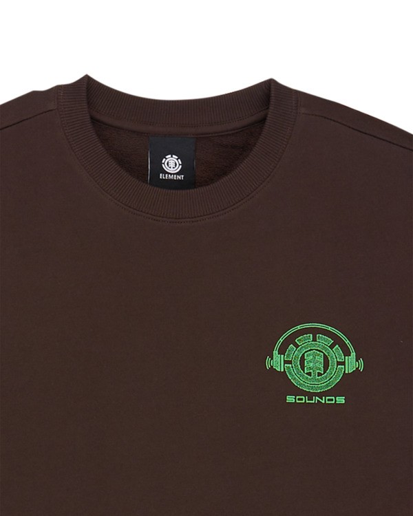 2 Listen To - Sweatshirt for Men Brown ELYSF00335 Element