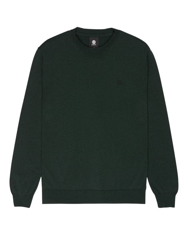 0 Icon Embroidery Sw - Jersey de cuello redondo para hombre Marron ELYSW00115 Element