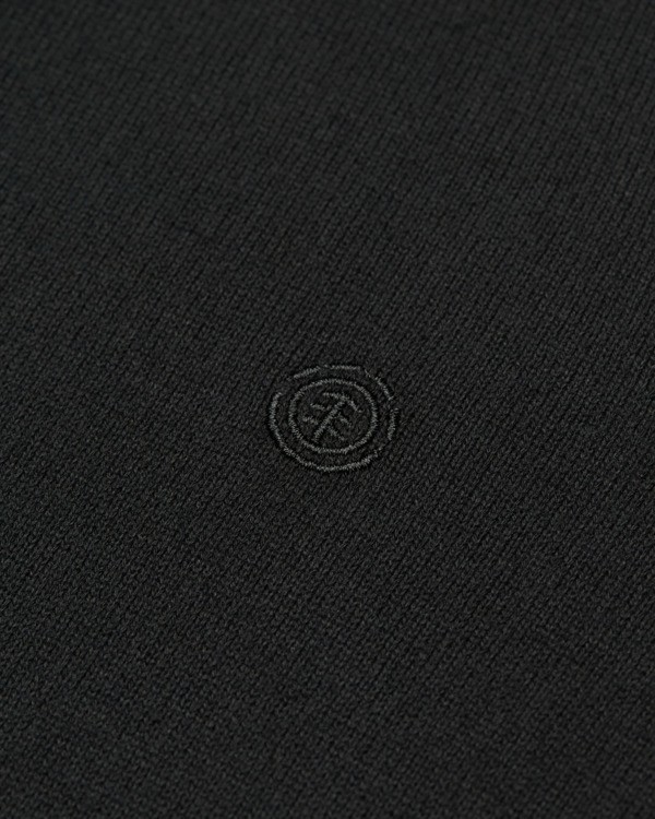 3 Icon Embroidery Sw - Pull &agrave; col rond pour Homme Noir ELYSW00115 Element