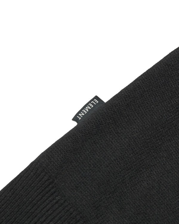 2 Icon Embroidery Sw - Rundhalspullover für Männer Schwarz ELYSW00115 Element