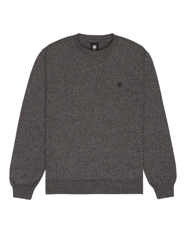 0 Icon Embroidery Sw - Jersey de cuello redondo para hombre Gris ELYSW00115 Element
