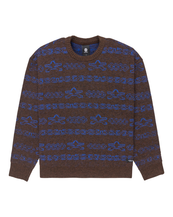 0 Shoreton Cr - Jersey de cuello redondo para hombre Marron ELYSW00122 Element