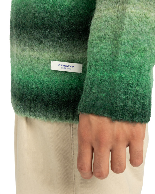 5 Shoreton Cr - Jersey de cuello redondo para hombre Verde ELYSW00122 Element