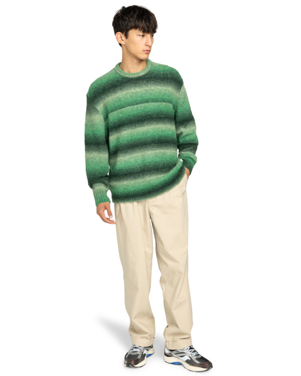 7 Shoreton Cr - Jersey de cuello redondo para hombre Verde ELYSW00122 Element