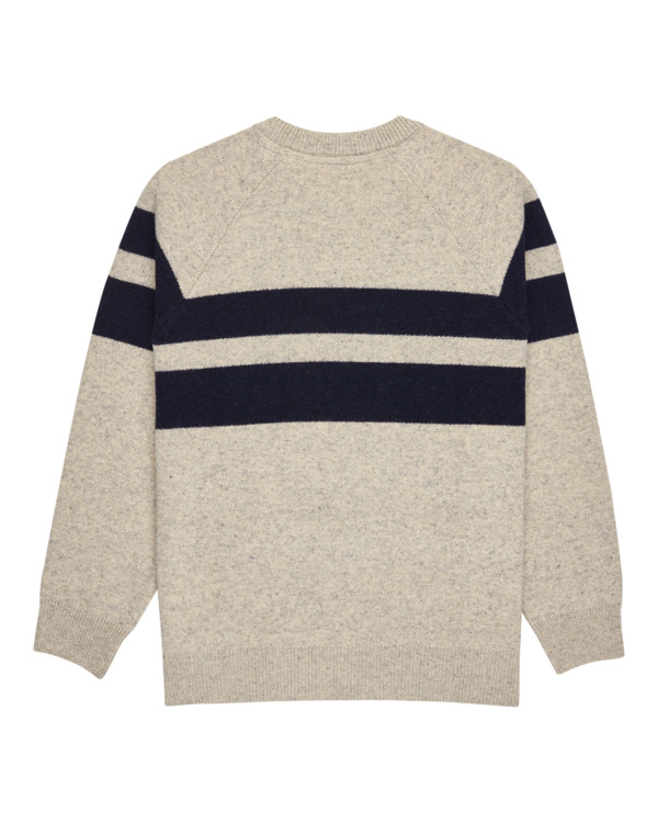 1 2000S Rib Cr - Rundhalspullover für Männer Beige ELYSW00128 Element