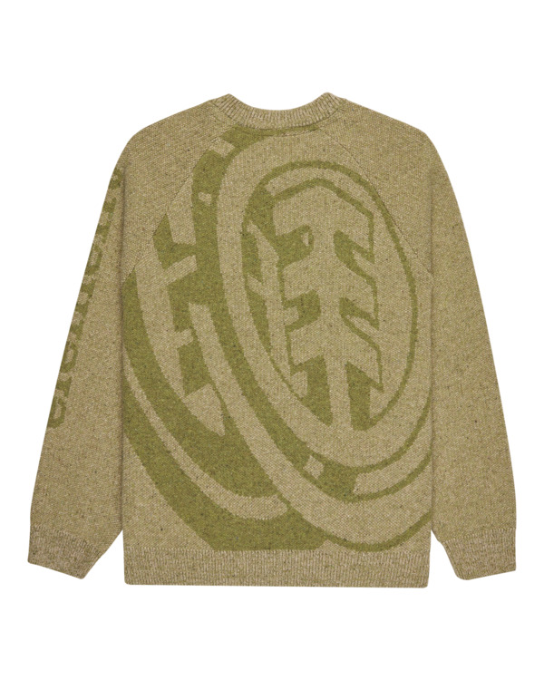 1 Double Icon Cr - Jersey de cuello redondo para hombre Verde ELYSW00129 Element