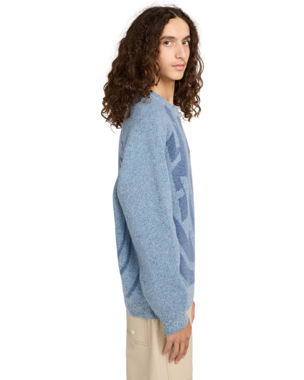 3 Double Icon Cr - Jersey de cuello redondo para hombre Gris ELYSW00129 Element