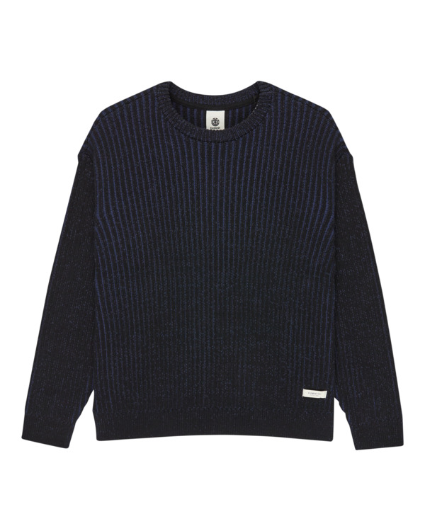 0 2Tone Rib Cr - Jersey de cuello redondo para hombre Azul ELYSW00130 Element