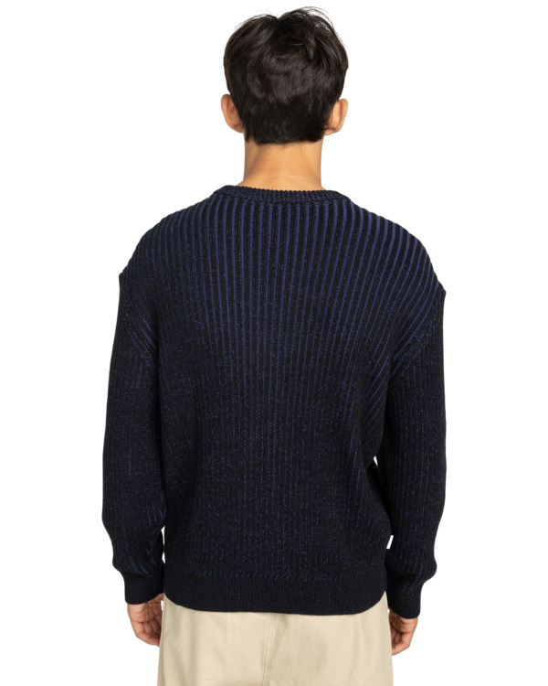 7 2Tone Rib Cr - Jersey de cuello redondo para hombre Azul ELYSW00130 Element