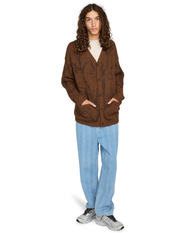 5 Bigfoot Cardigan - Jersey con botones para hombre Marron ELYSW00133 Element