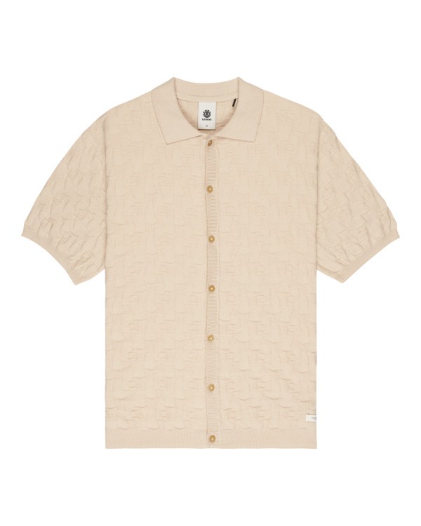 0 Sight Textured - Polo Shirt for Men Beige ELYSW00141 Element