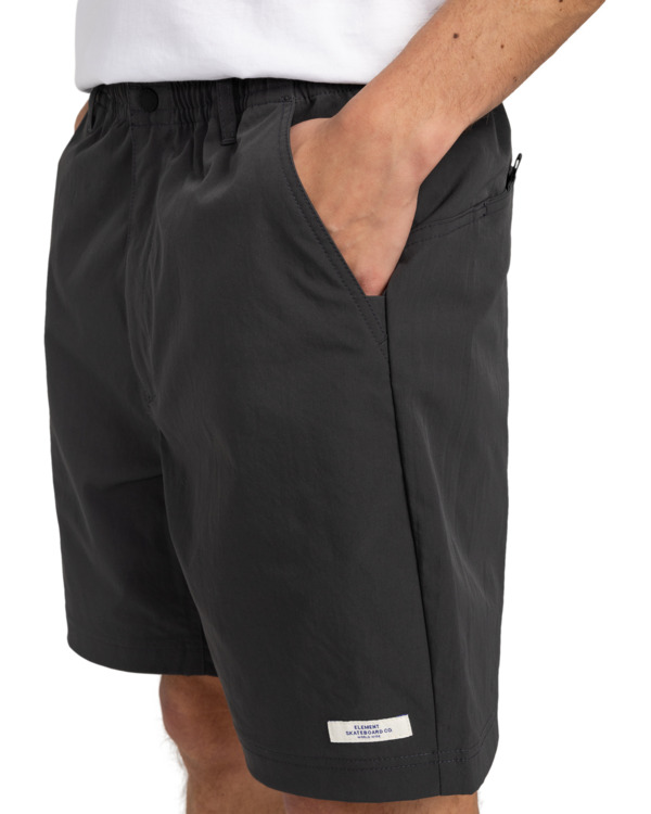 4 Howland Venture 19" - Elastic Waist Walkshorts for Men Black ELYWS00132 Element