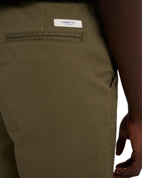 5 Regular - Bermuda Chino da Uomo Green ELYWS00152 Element