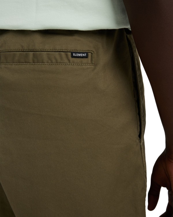 5 Regular Ewaist - Bermuda Chino da Uomo Green ELYWS00153 Element