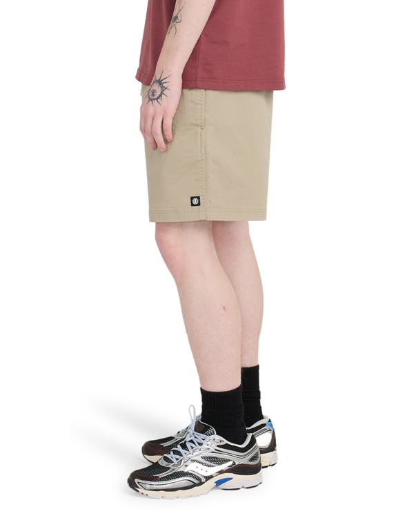 3 Regular Ewaist - Bermuda Chino da Uomo Beige ELYWS00153 Element