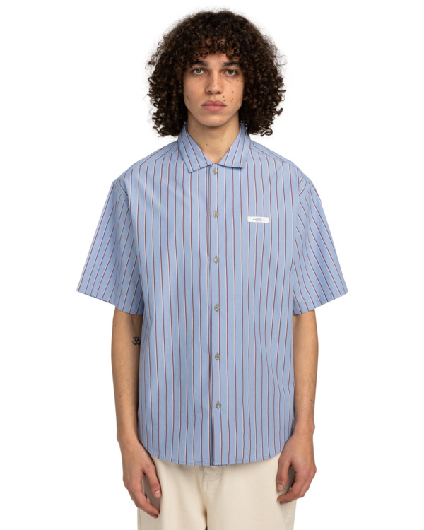 2 Idle - Short Sleeves Shirt for Men Blue ELYWT00169 Element