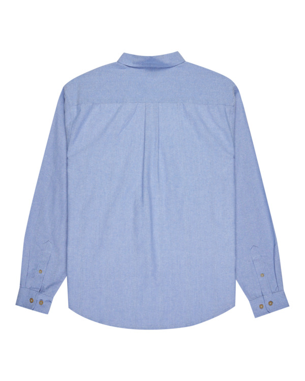 1 Button Down Regular Oxford - Langärmliges Hemd für Männer Blau ELYWT00182 Element