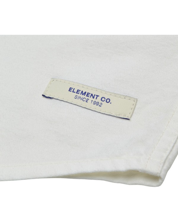 3 Button Down Regular Oxford - Long Sleeve Shirt for Men White ELYWT00182 Element