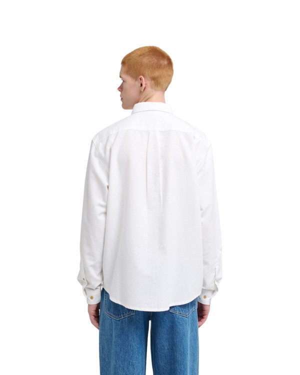 6 Button Down Regular Oxford - Camisa de manga larga para hombre Blanco ELYWT00182 Element