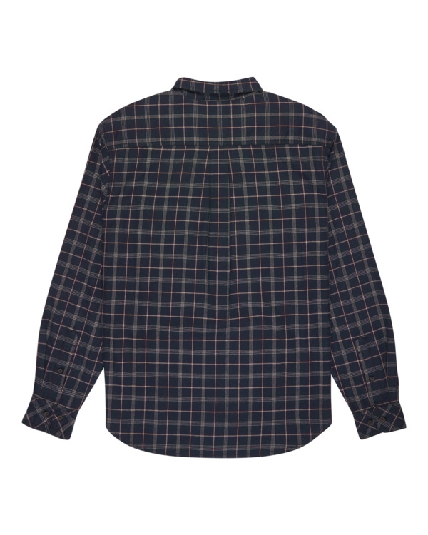 1 Button Down Regular Flannel - Long Sleeve Shirt for Men Blue ELYWT00183 Element