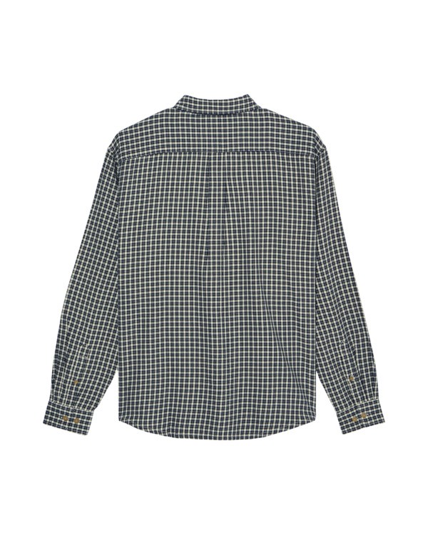 1 Button Down Regular Flannel Azul ELYWT00183 Element