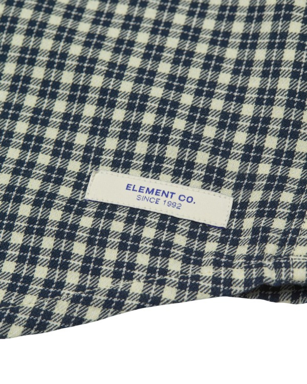 3 Button Down Regular Flannel Azul ELYWT00183 Element