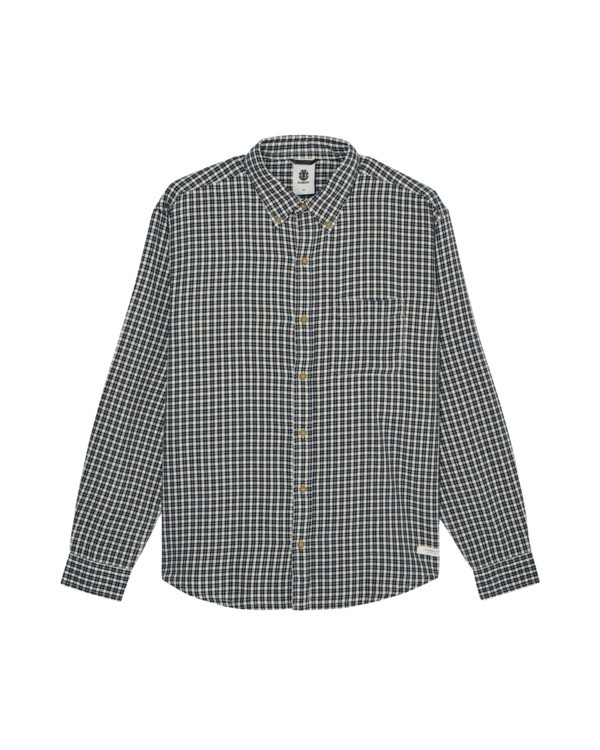 0 Button Down Regular Flannel Azul ELYWT00183 Element