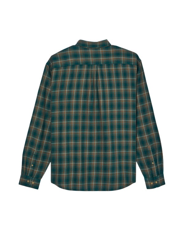 1 Button Down Regular Flannel Green ELYWT00183 Element