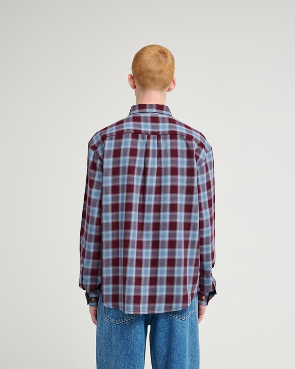 9 Button Down Regular Flannel Multi ELYWT00183 Element