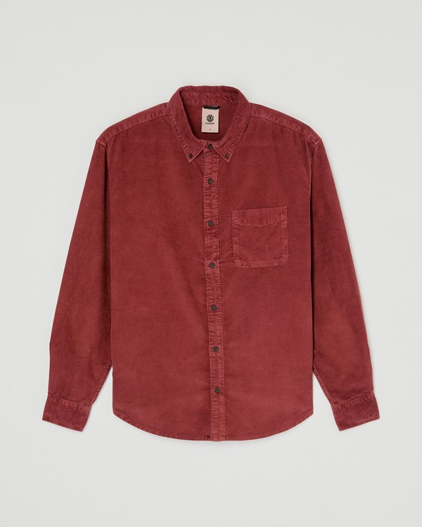 0 Button Down Regular Corduroy Pink ELYWT00187 Element