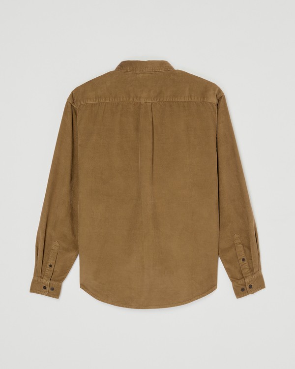 1 Button Down Regular Corduroy Braun ELYWT00187 Element
