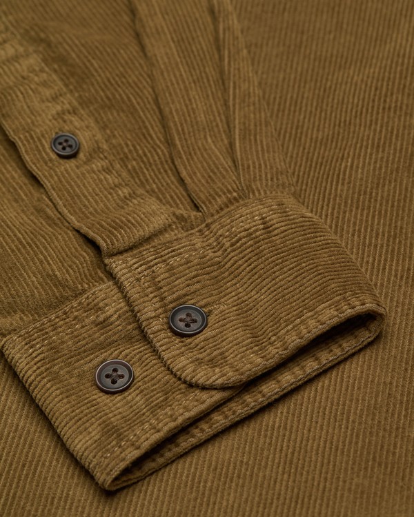 6 Button Down Regular Corduroy Marron ELYWT00187 Element