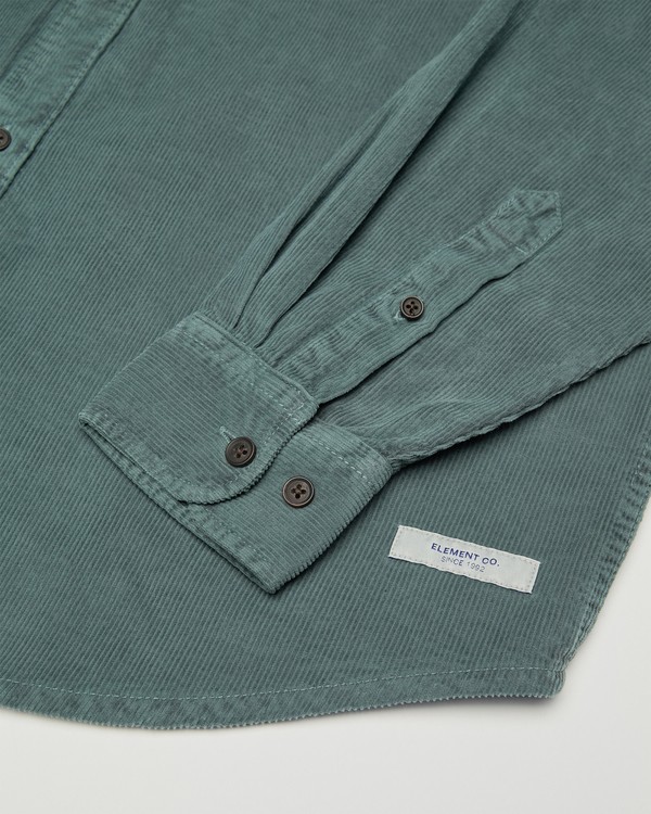 4 Button Down Regular Corduroy Gris ELYWT00187 Element