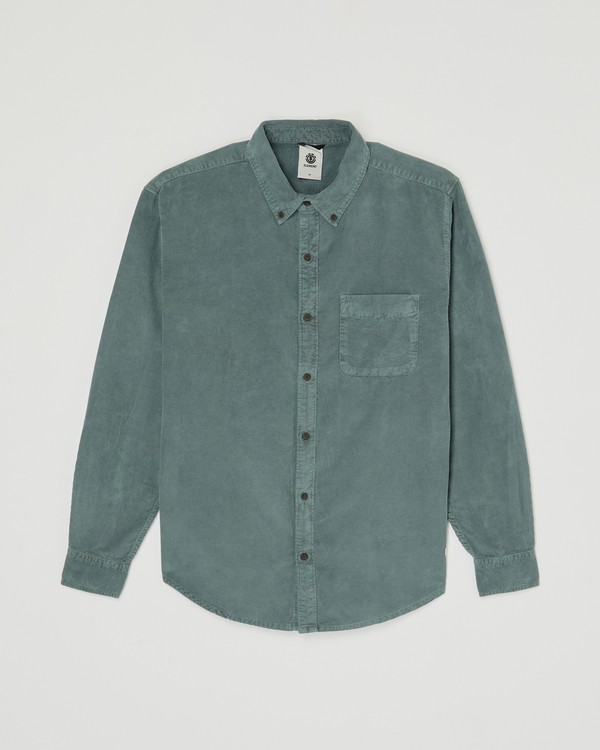 0 Button Down Regular Corduroy Gris ELYWT00187 Element