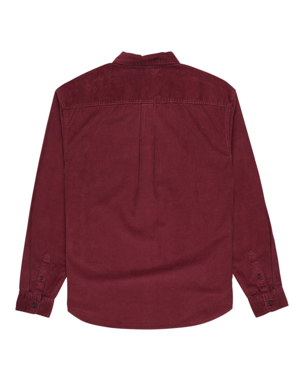 1 Button Down Regular Corduroy - Chemise en velours côtelé pour Homme Rouge ELYWT00187 Element