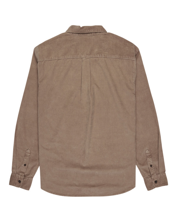 1 Button Down Regular Corduroy - Chemise en velours côtelé pour Homme Gris ELYWT00187 Element