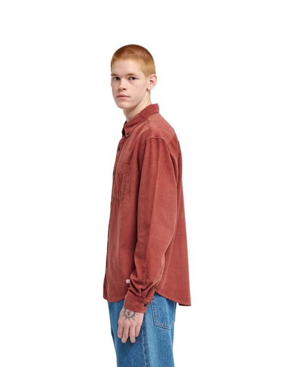 7 Button Down Regular Corduroy Pink ELYWT00187 Element