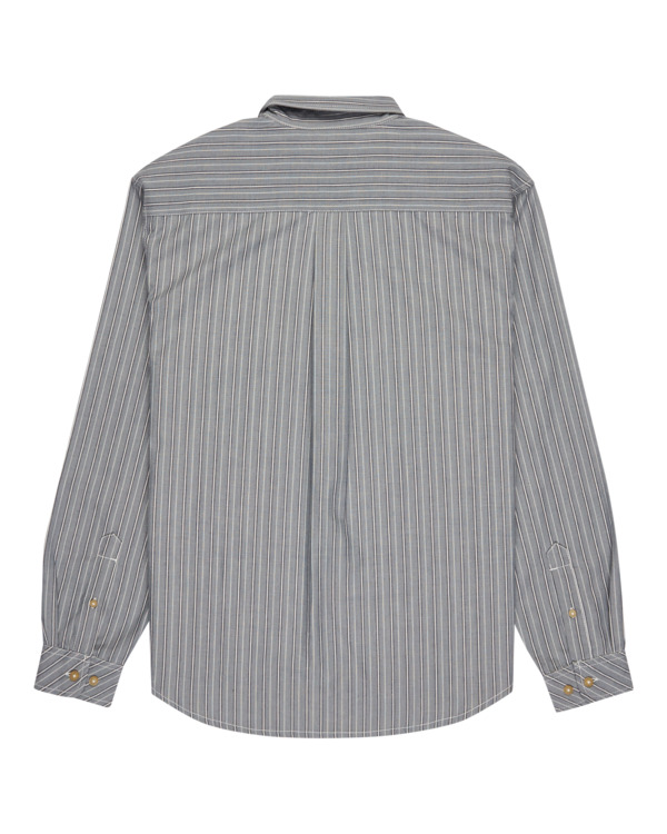 1 Button Down Regular Chambray - Long Sleeve Shirt for Men Blue ELYWT00192 Element