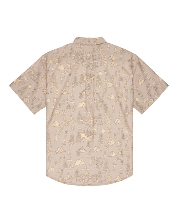 1 Regular Classic Printed - Camisa de manga curta para Homem Cinza ELYWT00197 Element