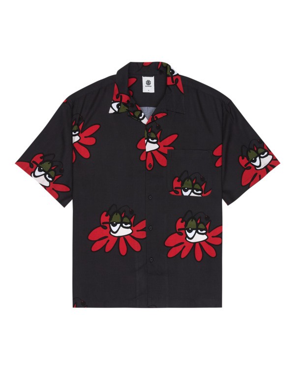 0 Relax Resort - Chemise manches courtes pour Homme Noir ELYWT00203 Element